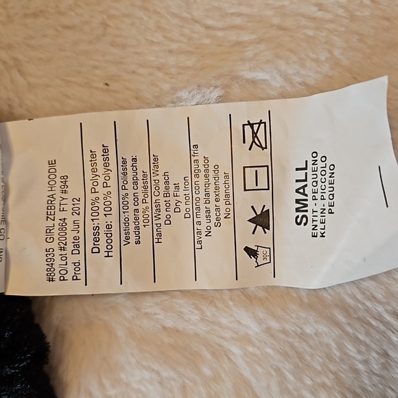 Zebra Girl Halloween Costume Size Small  Rubie’s Dress-Up Outfit Kids pre-owened - Picture 11 of 13